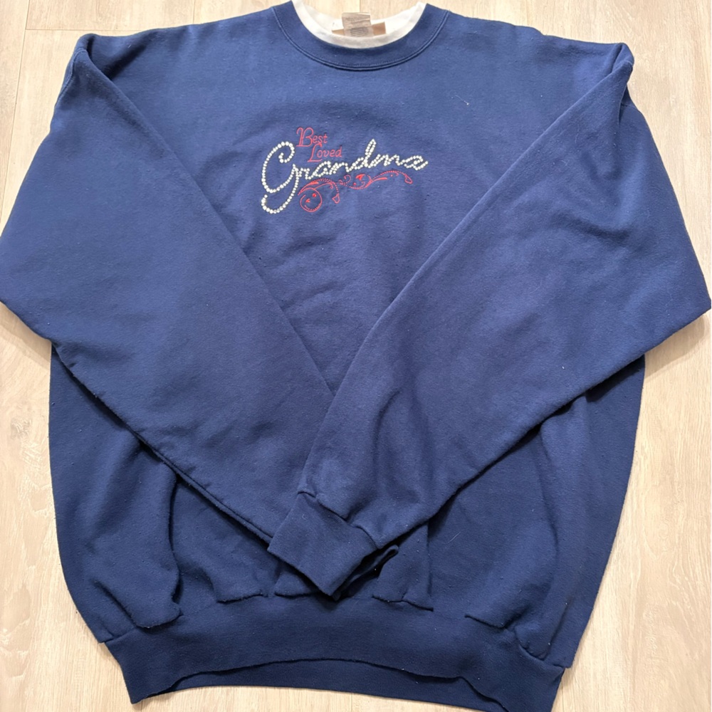 Navy Blue Best Grandma Sweatshirt